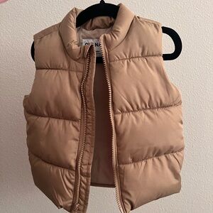 Old Navy Kids Tan Puffer Vest